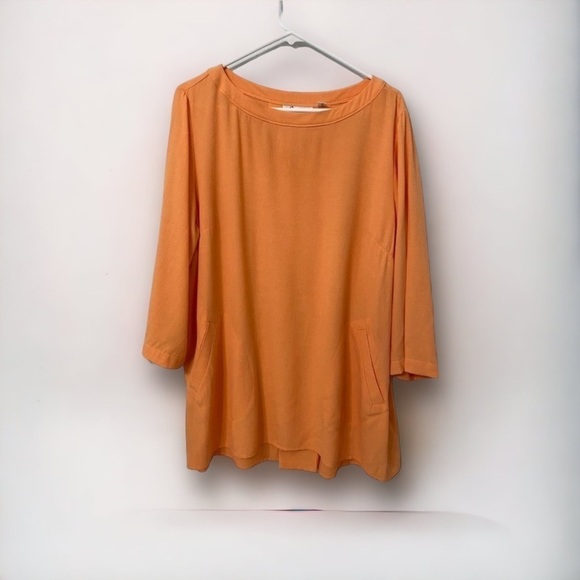 Linea by Louis Dell'olio Pocketed Tunic Top Large - Picture 1 of 10